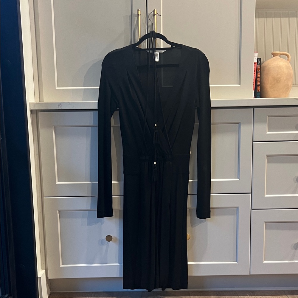 Diane Von Furstenberg Classic Black Wrap Dress